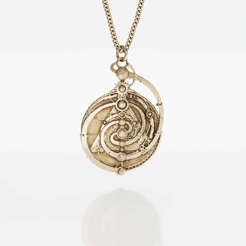 Mystic Spiral Constellation Mandala Large Necklace