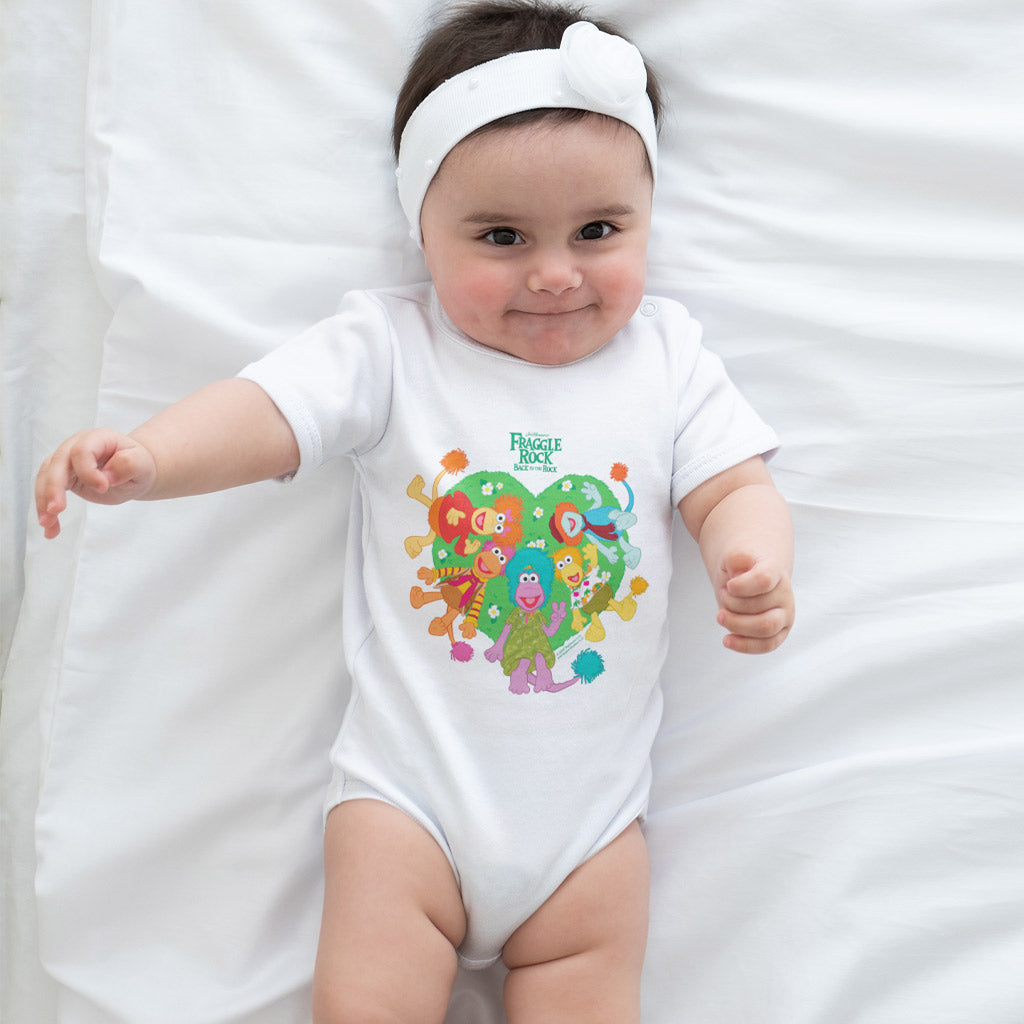 The Green Leafy Heart - Fraggle Rock Baby Grow