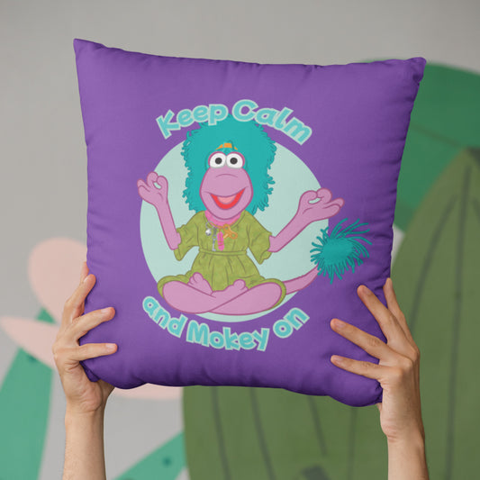 Keep Calm and Mokey on Fraggle Rock Cushion