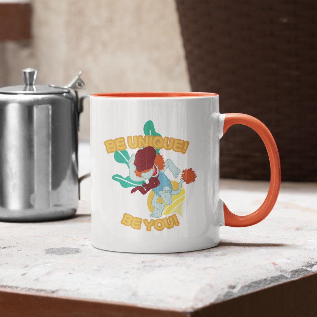Be Unique! Be You! Fraggle Rock Coloured Mug