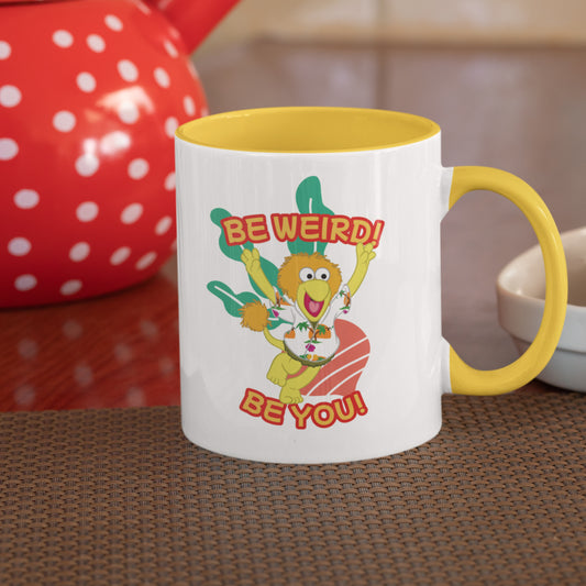 Be Weird! Be You! Fraggle Rock Coloured Mug