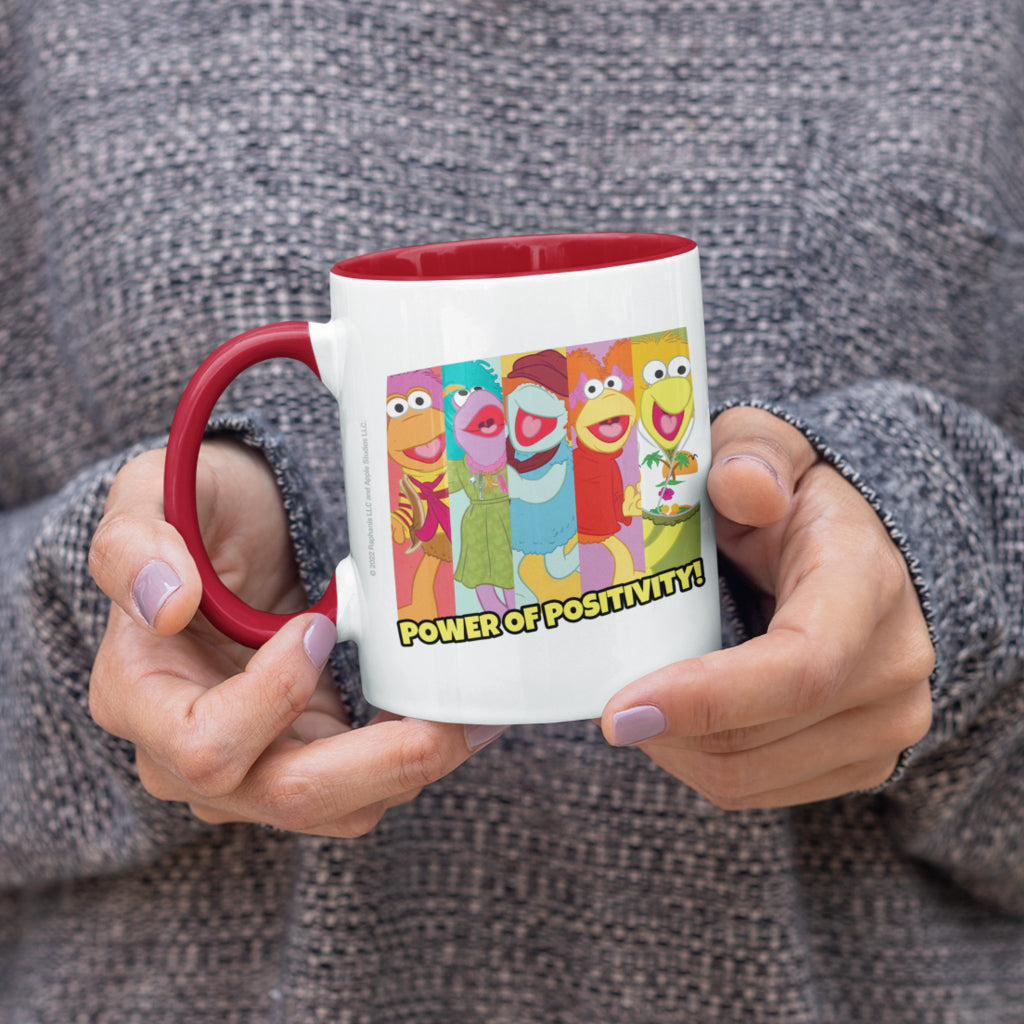 Power of Positivity! Fraggle Rock Coloured Mug