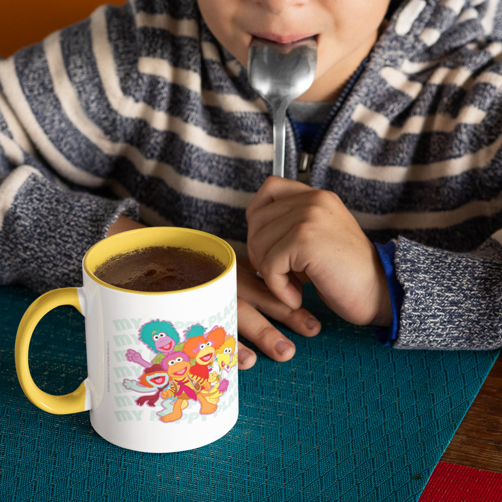 My Happy Place Fraggle Rock Coloured Mug