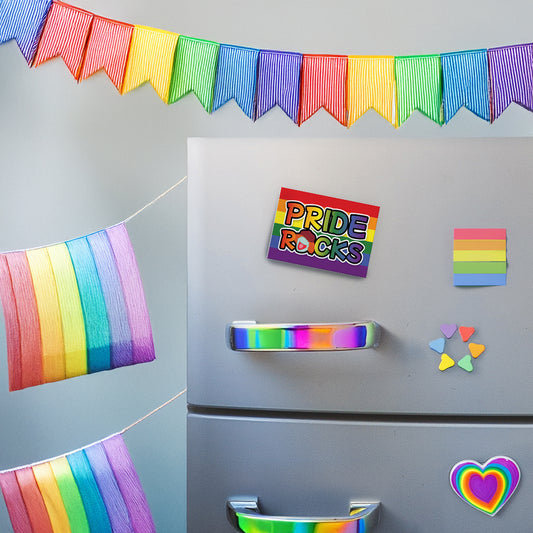 Boober Fraggle Pride Rocks Magnet