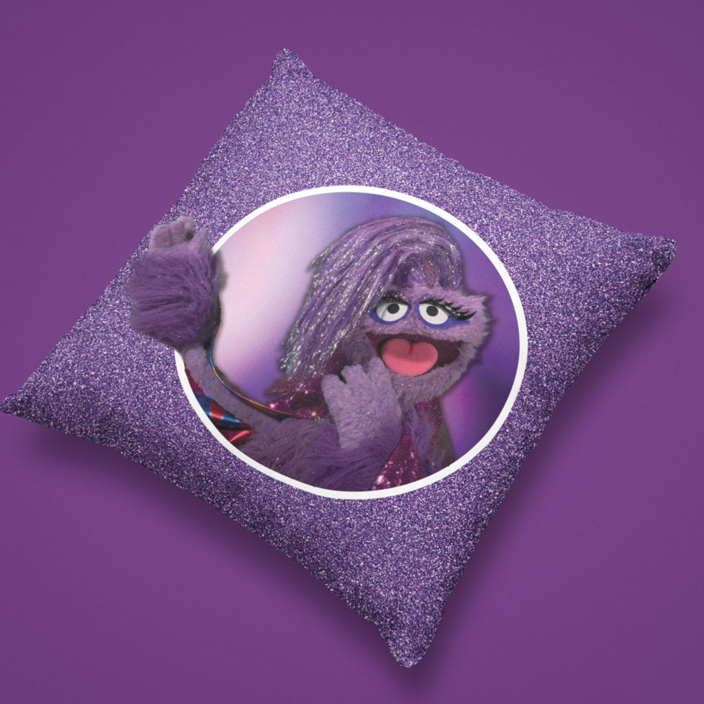 Welcome to the Glitter Globe Cushion