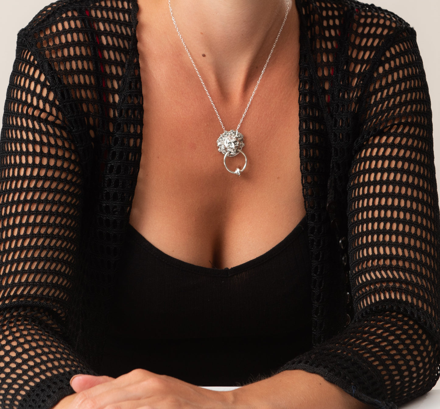 Labyrinth Left Door Knocker Necklace