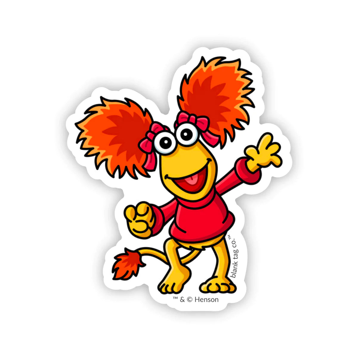 The Red Fraggle Rock Sticker
