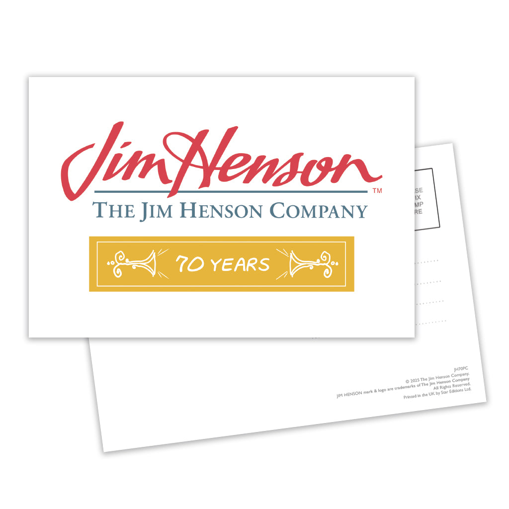 Jim Henson 70th Anniversary Logo Postcard Pack of 6