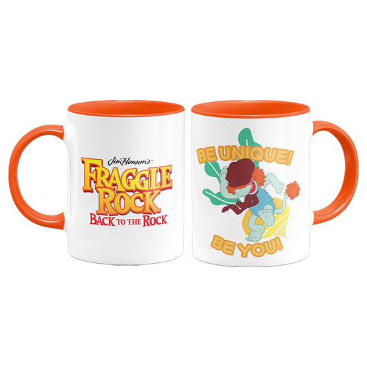 Be Unique! Be You! Fraggle Rock Coloured Mug