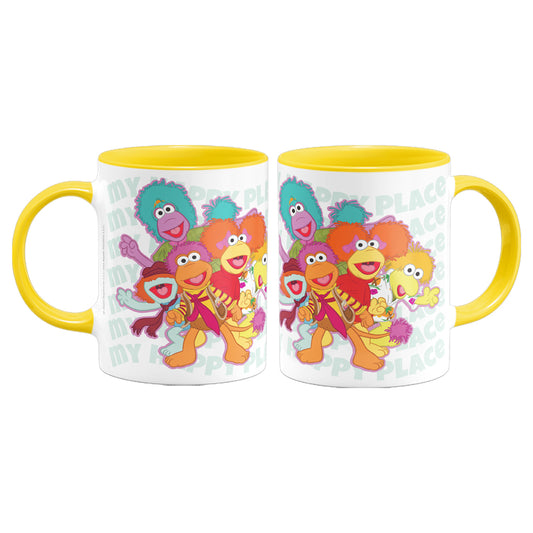 My Happy Place Fraggle Rock Coloured Mug