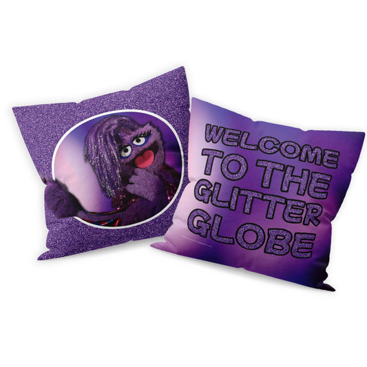 Welcome to the Glitter Globe Cushion