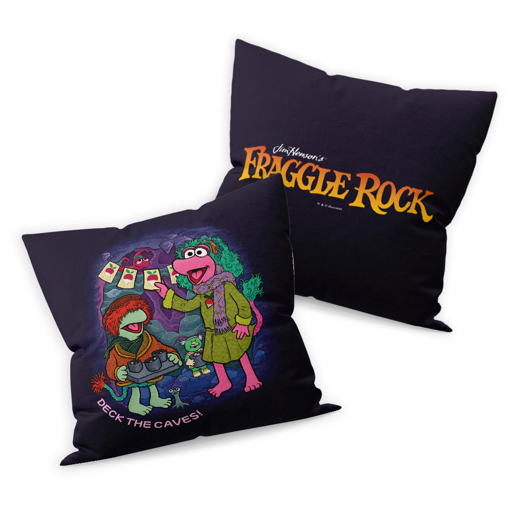 Deck the Caves Fraggle Rock Christmas Cushion