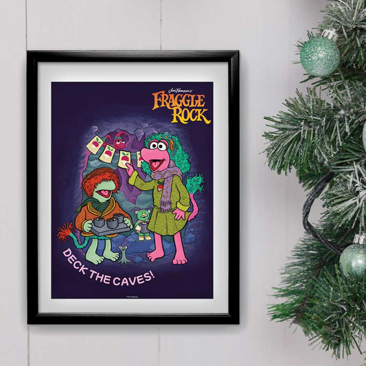 Deck the Caves Fraggle Rock Christmas Art Print