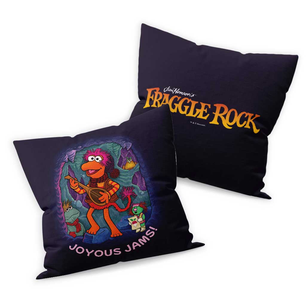 Joyous Jams Fraggle Rock Christmas Cushion