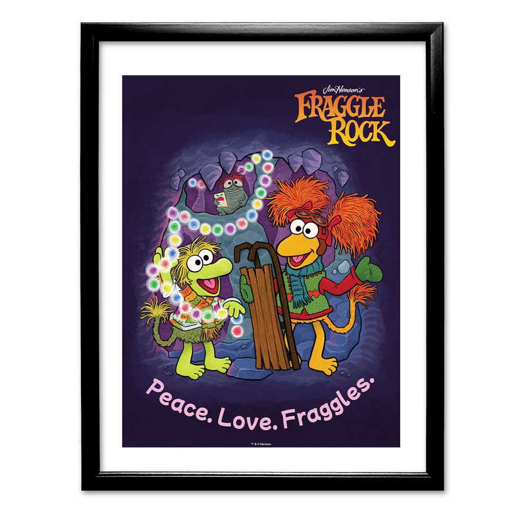 Peace Love Fraggles Fraggle Rock Christmas Art Print