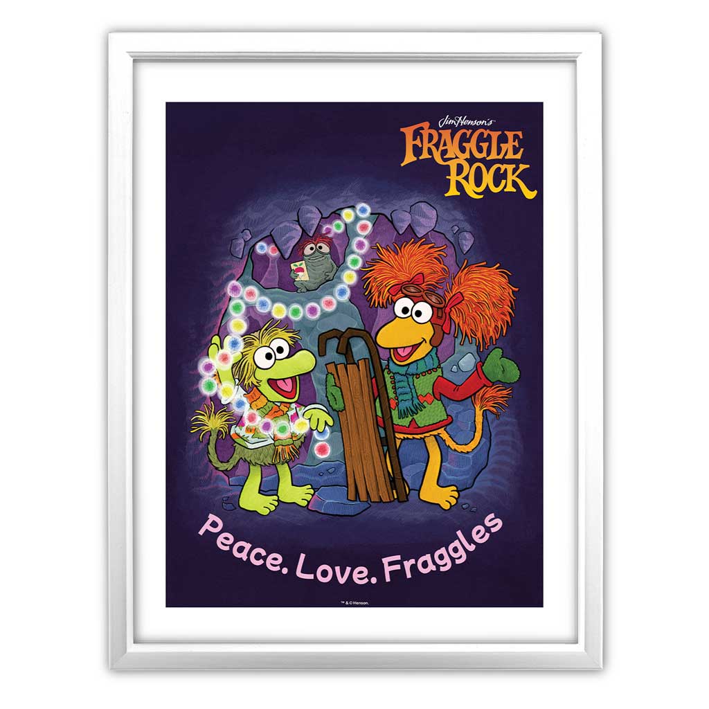 Peace Love Fraggles Fraggle Rock Christmas Art Print