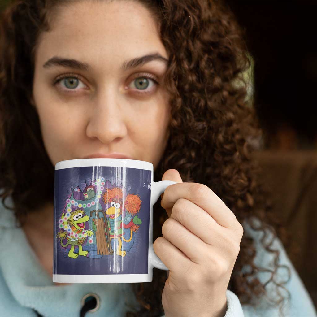 Time for Joyous Holiday Fraggle Rock Christmas Mug